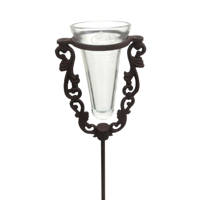 Regenmesser Gusseisen - Mit Kanne Oder Pumpe & Glas 9cm
