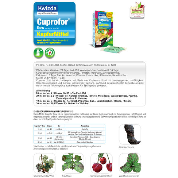 Cuprofor Flow Kupfermittel: Bild 2/4 Cuprofor Flow Kupfermittel: Bild 2/4