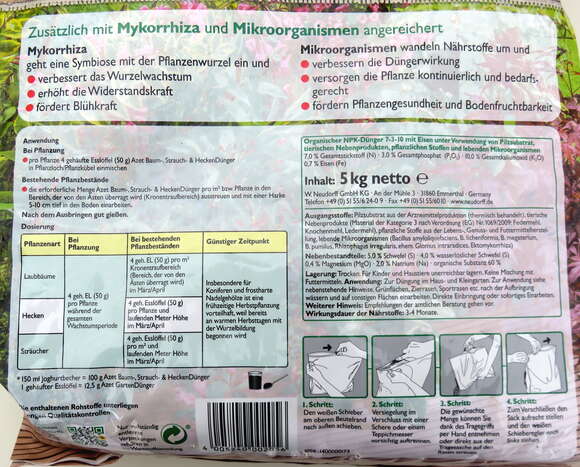 Azet Baum-, Strauch- und Heckendünger: Bild 3/3